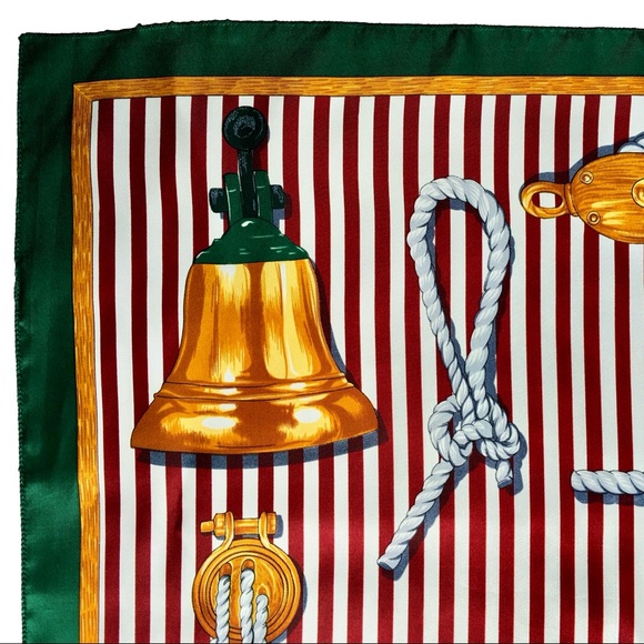 Nautical Scarf Made in Korea | 35” - Picture 3 of 8